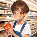 コンビニに来た眼鏡っ娘 6枚目