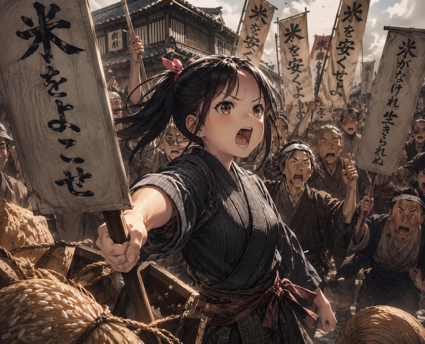今日は米騒動の日 | の人気AIイラスト・グラビア