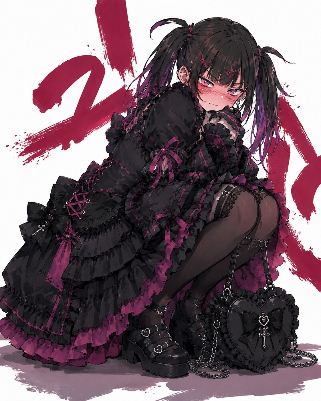釘バットちゃんにドレスを着せてみた😁✨
