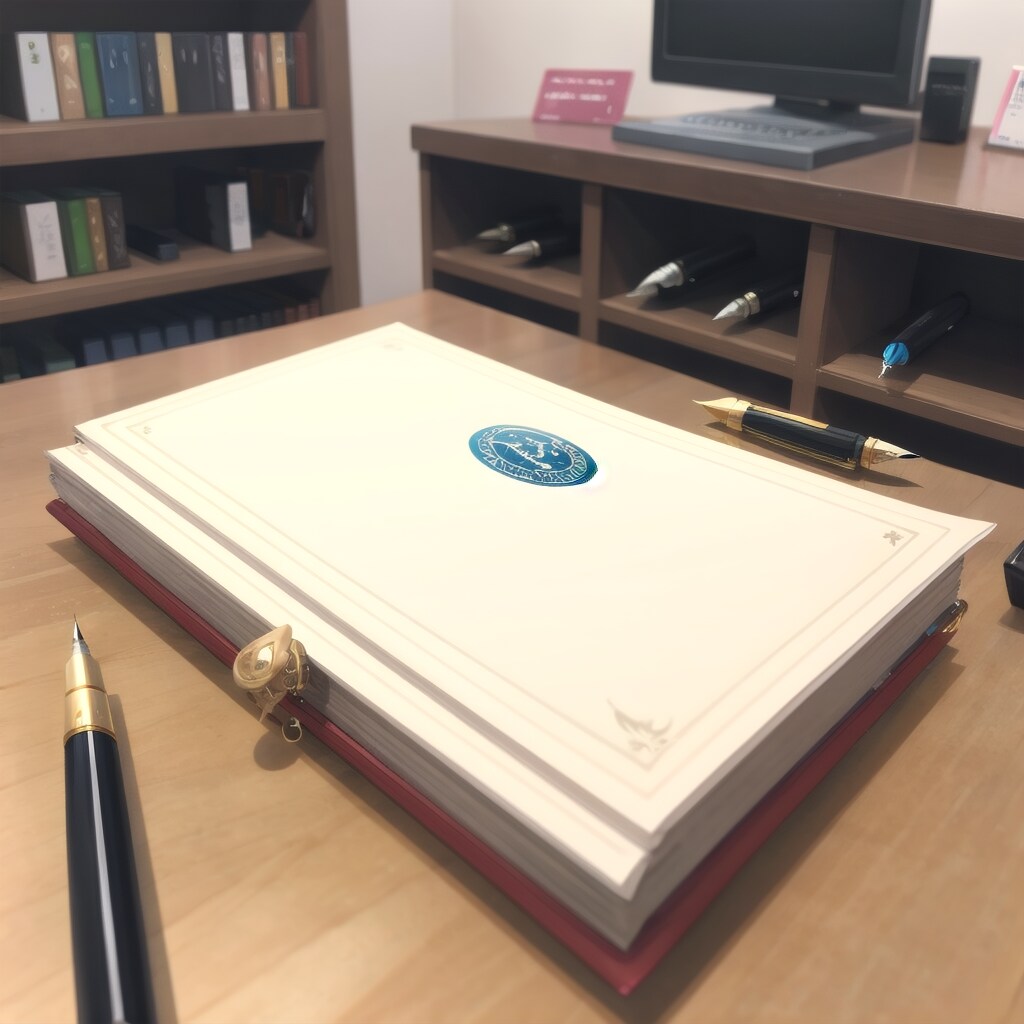 万年筆+蔵書票 日本語入力