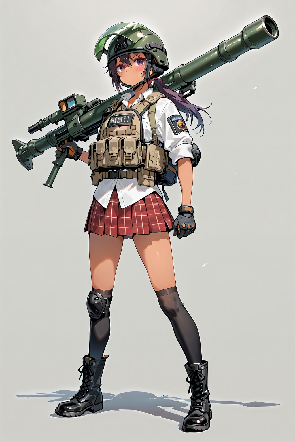 武装したJKと大きな武器