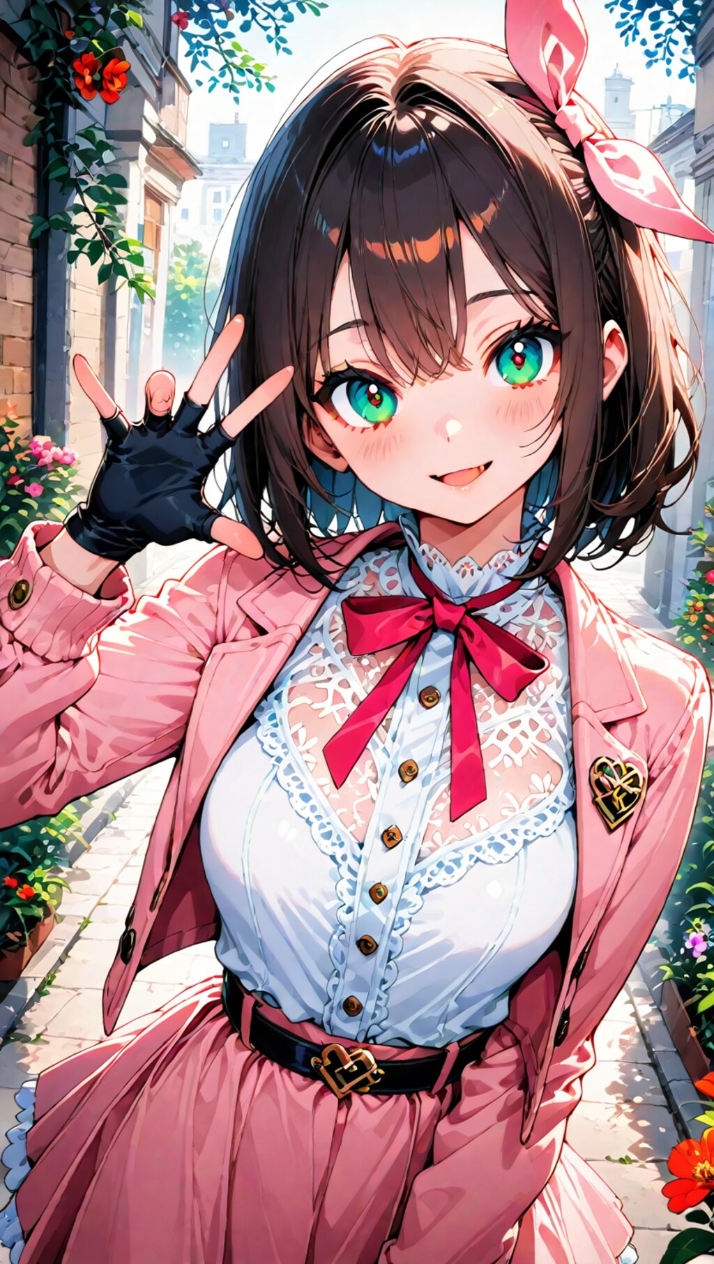 バーチャルアイドルっぽい感じの美女