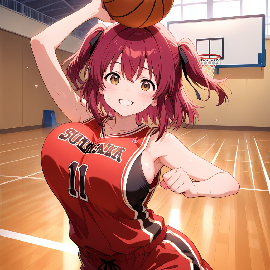 千尋ちゃんバスケ姿が似合います！ | の人気AIイラスト・グラビア