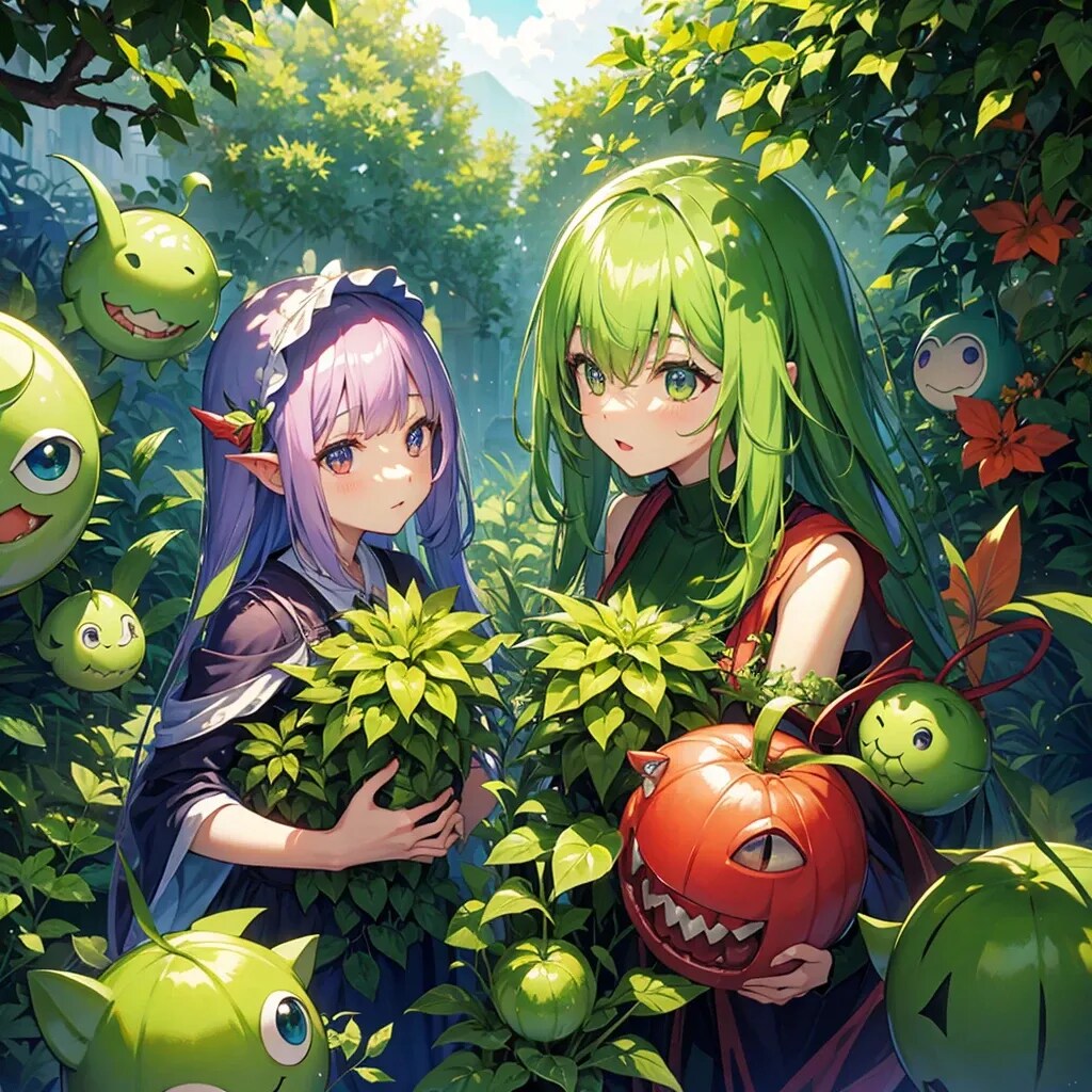 奇怪植物の収穫