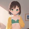 カーディガンと下着少女①（寒色系） 7枚目