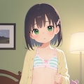 カーディガンと下着少女①（寒色系） 3枚目