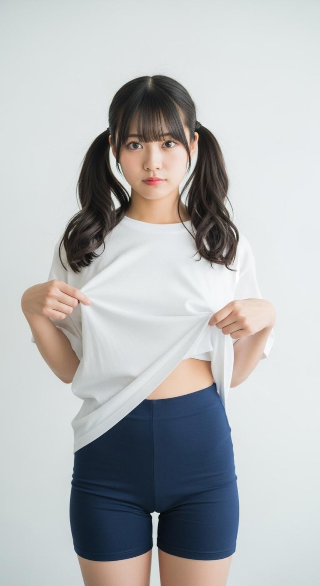シャツ持ち上げ