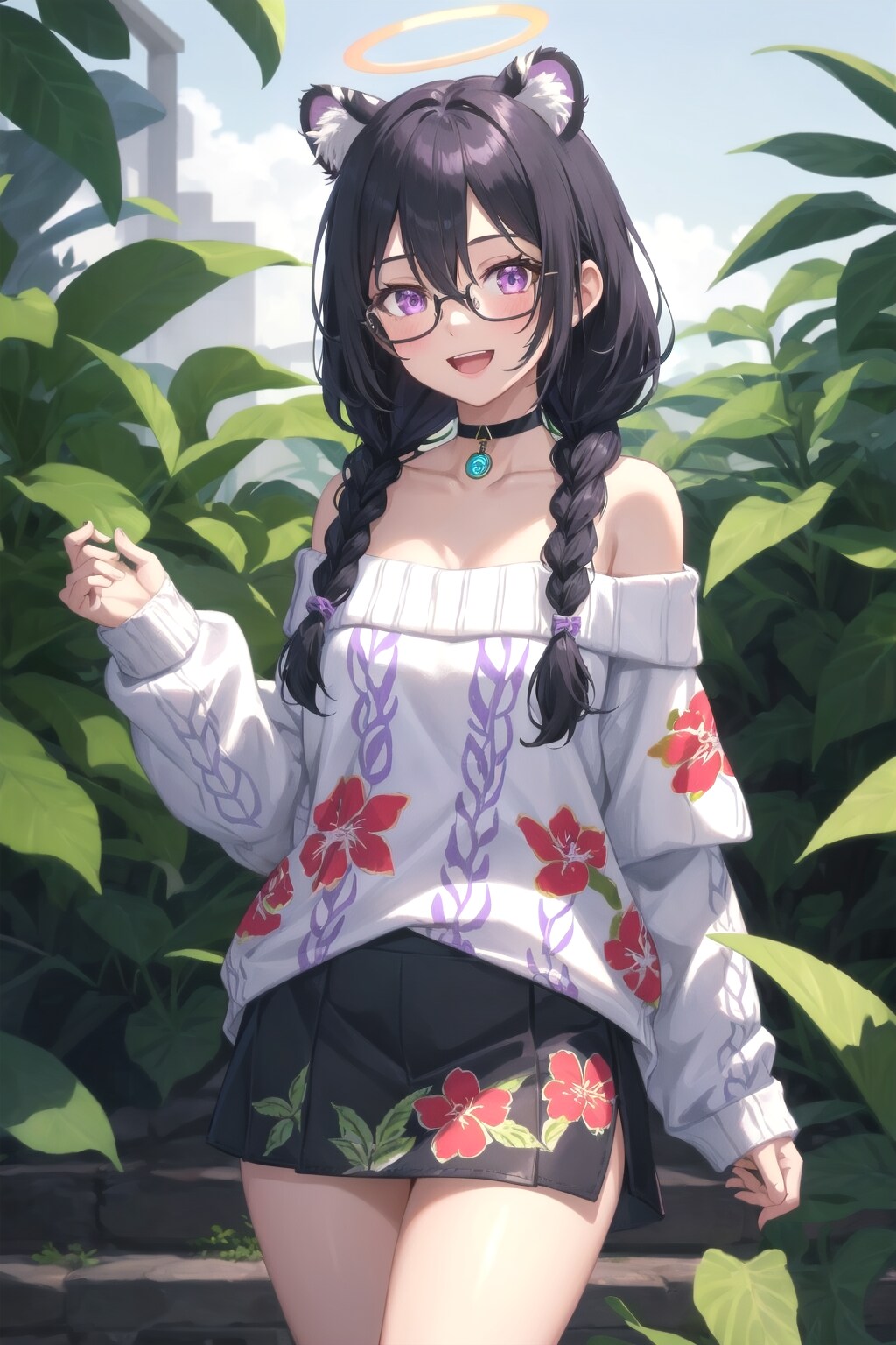 ひまりちゃんなずなちゃんも眼鏡三つ編み