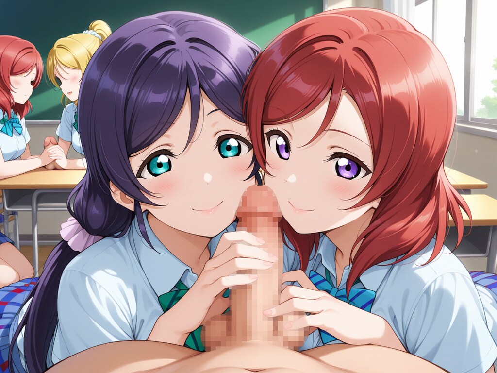 ラブ愛撫 ハーレム手コキ