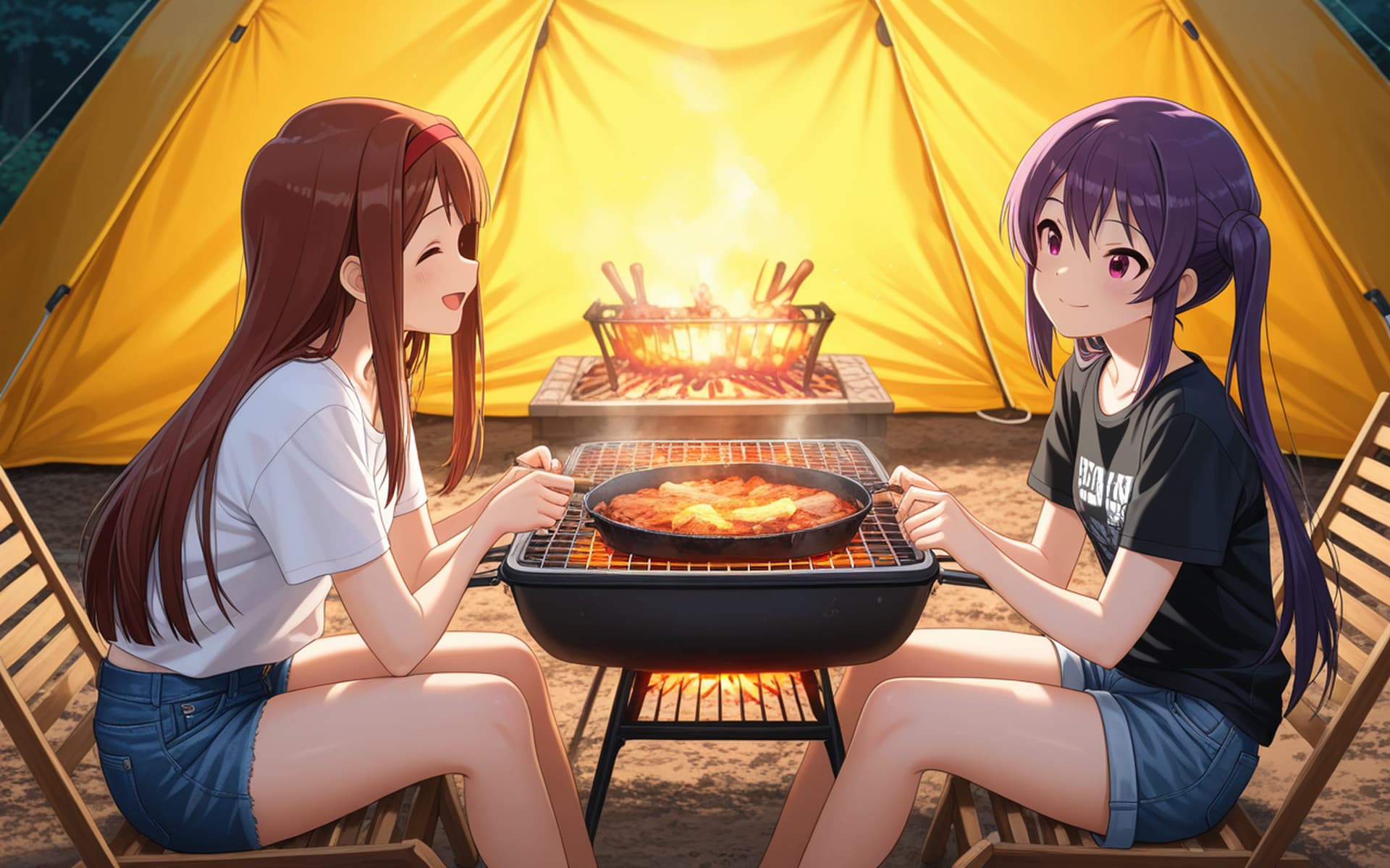 【種田梨沙生誕祭】リゼと琴葉のキャンプ