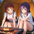 【種田梨沙生誕祭】リゼと琴葉のキャンプ 6枚目