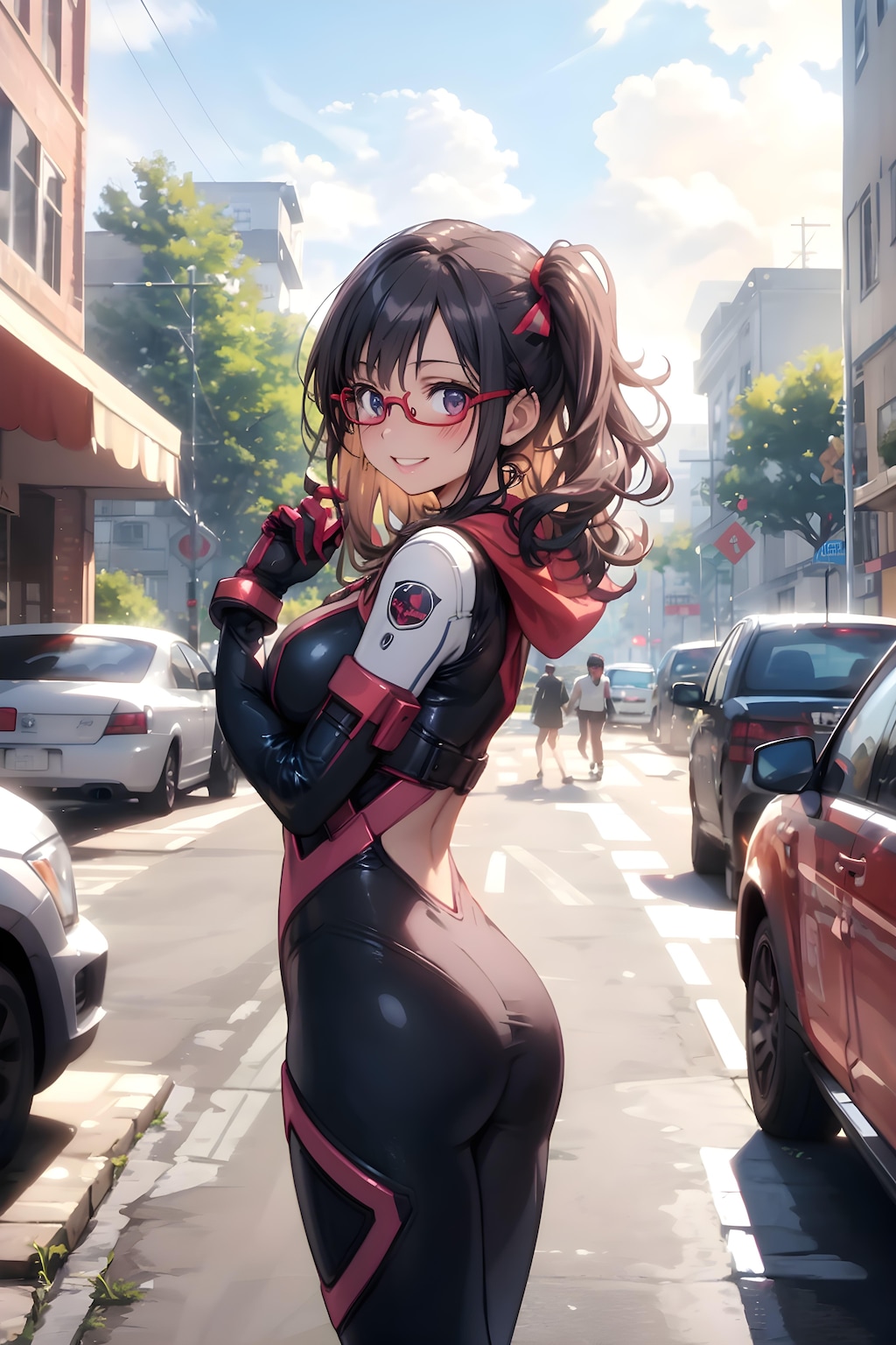 شہر میں Cosplay فوٹو سیشن