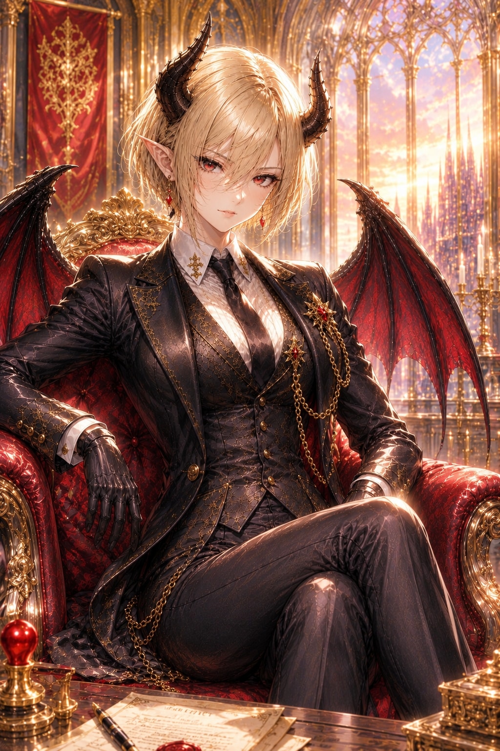 悪魔女王の秘書さん | の人気AIイラスト・グラビア