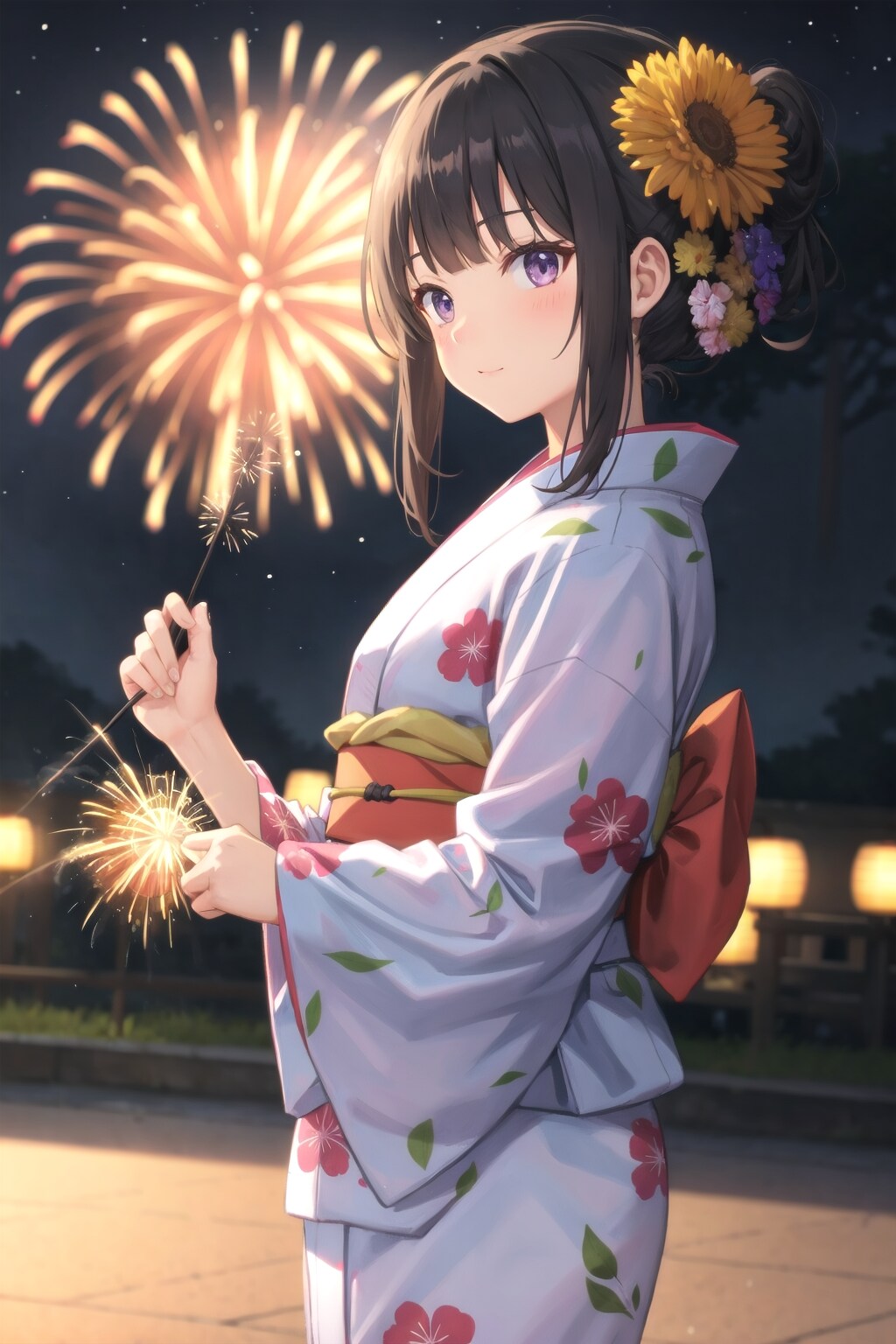 日本語生成：花火２ | の人気AIイラスト・グラビア