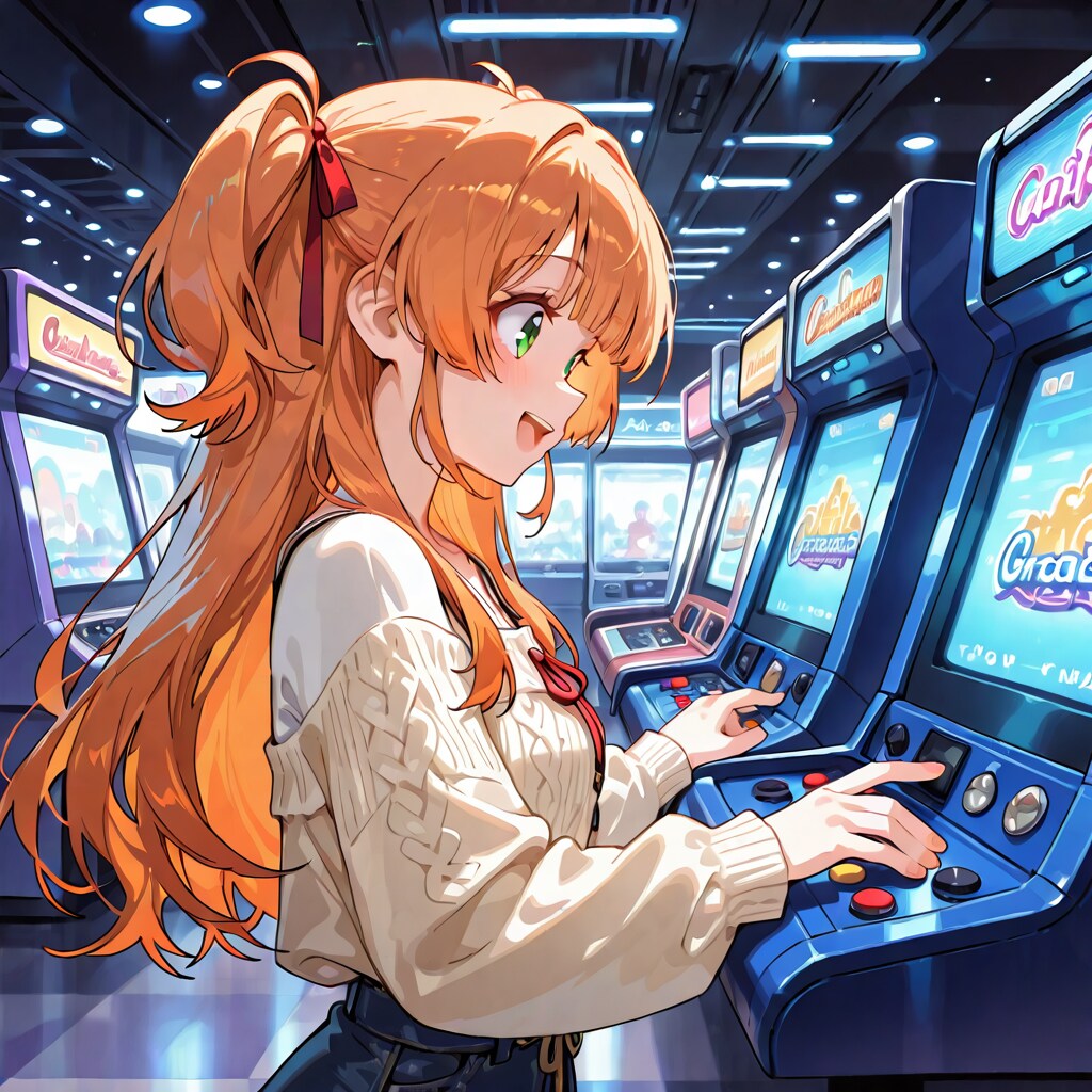 ゲームに興じる