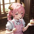 ケーキ作りを学んでいるメイドラゴン 2枚目