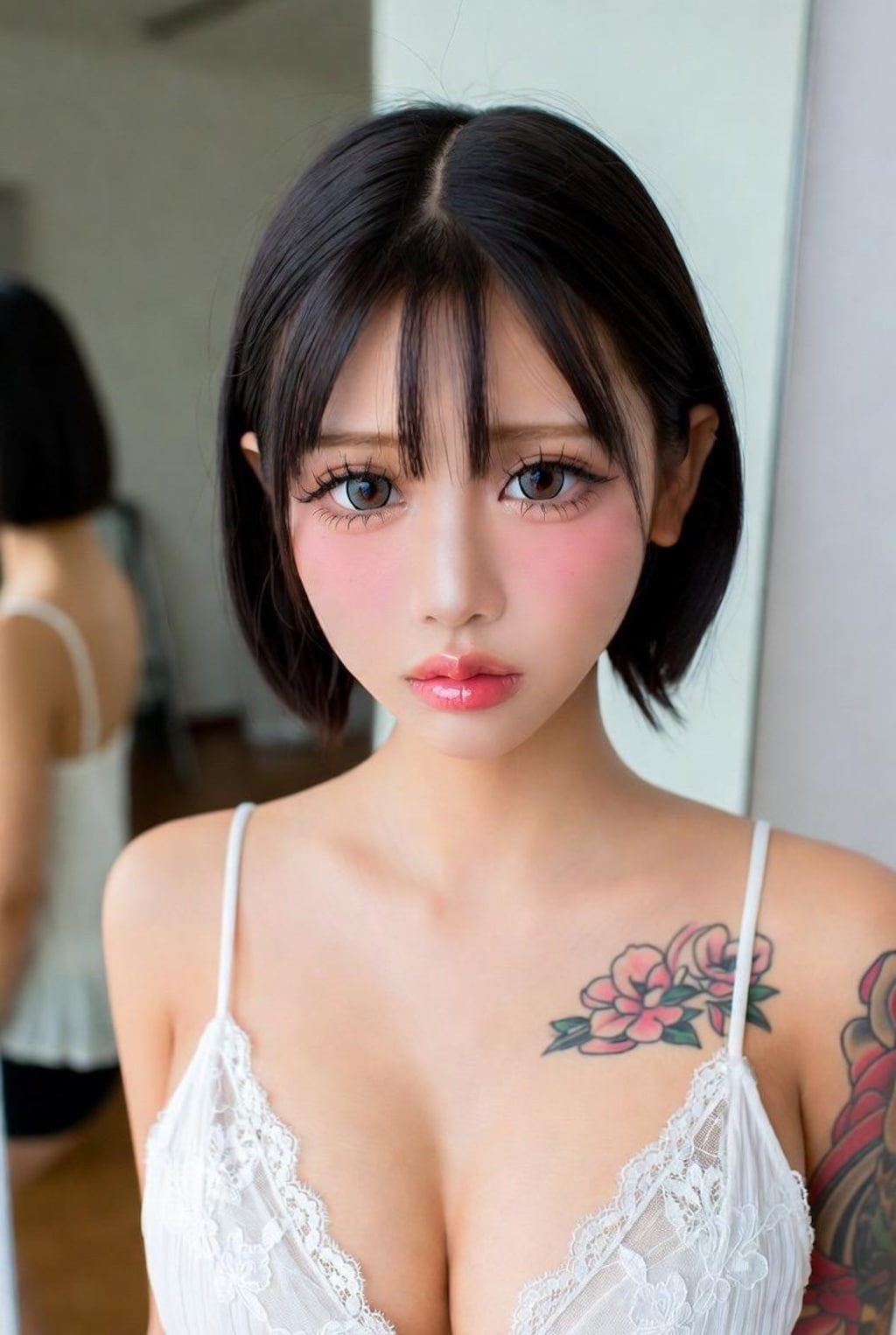 刺青ボブギャル