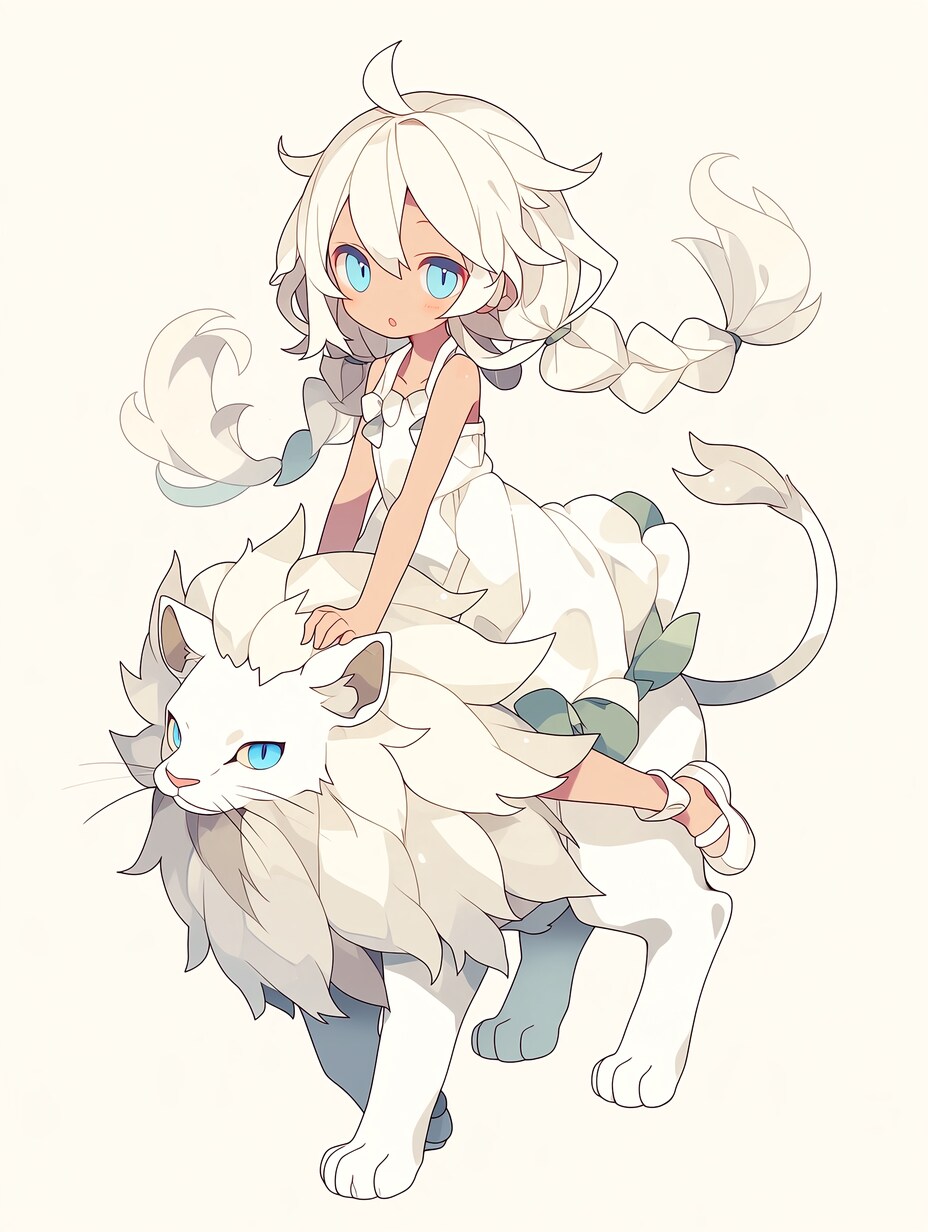ライオンと姫様。 | の人気AIイラスト・グラビア