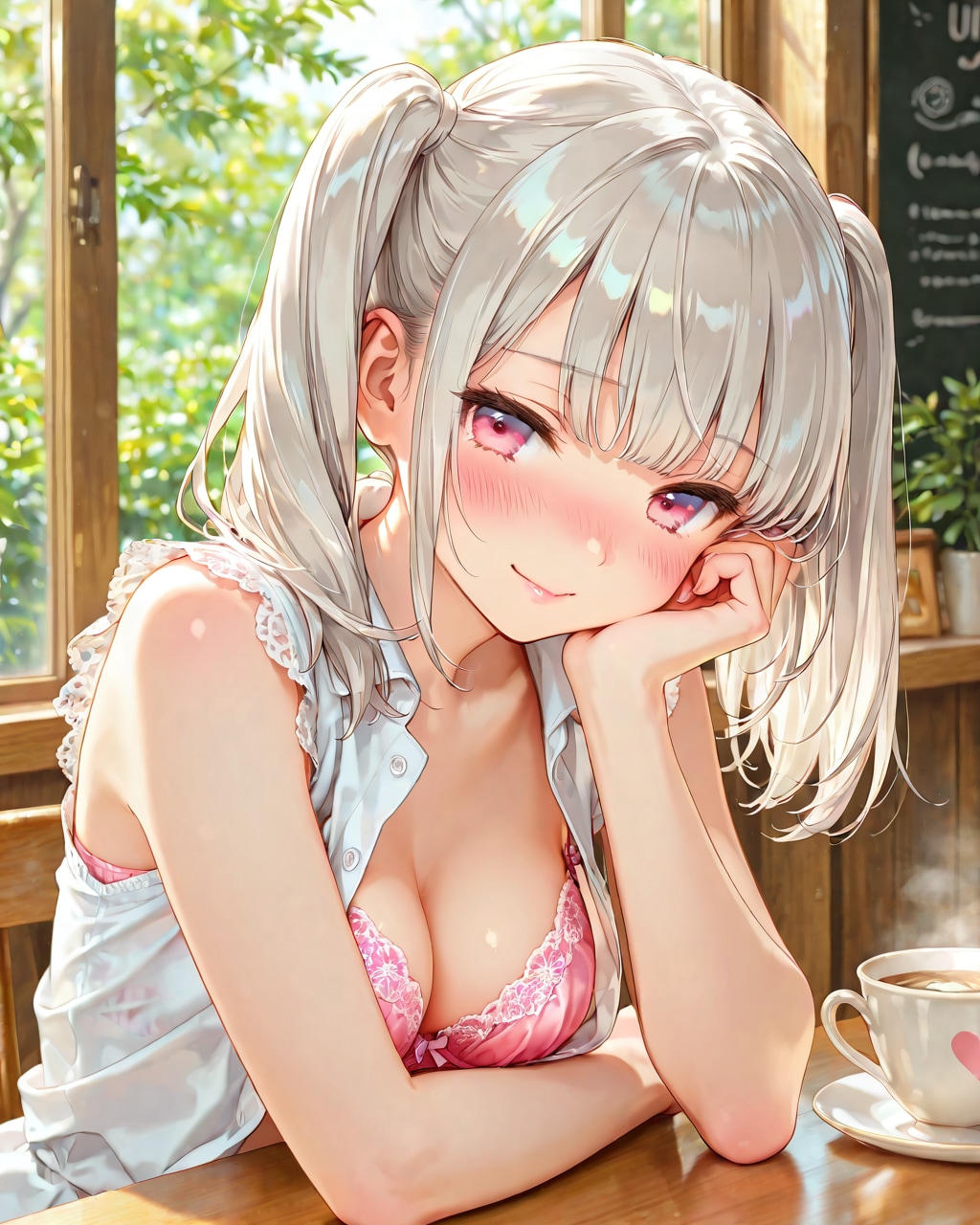カフェでちらり