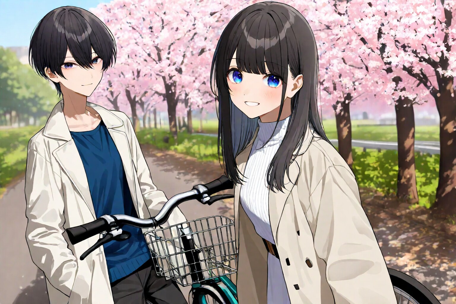 散歩中の２人 | の人気AIイラスト・グラビア