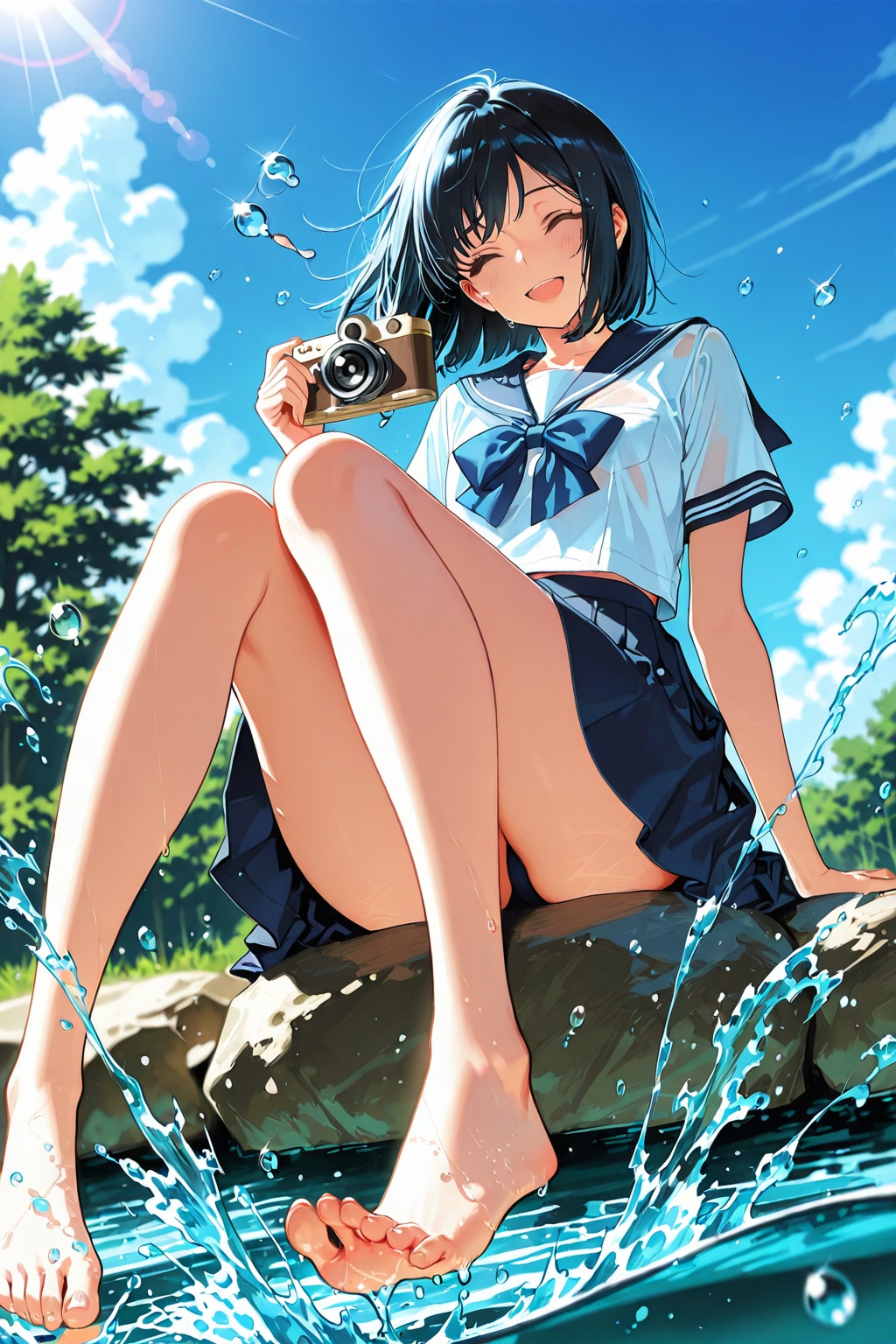 川遊び