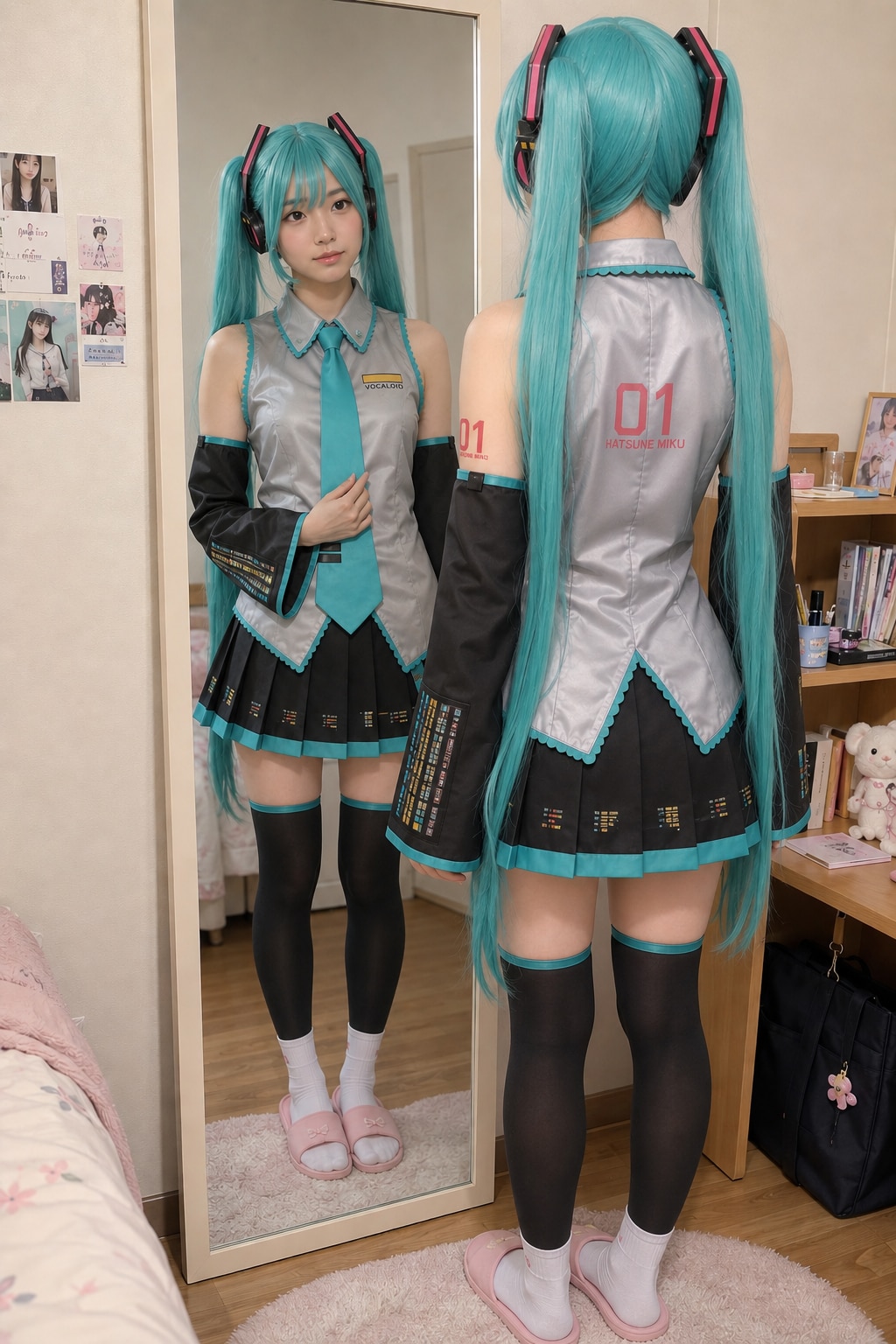 初音ミクのコスプレ