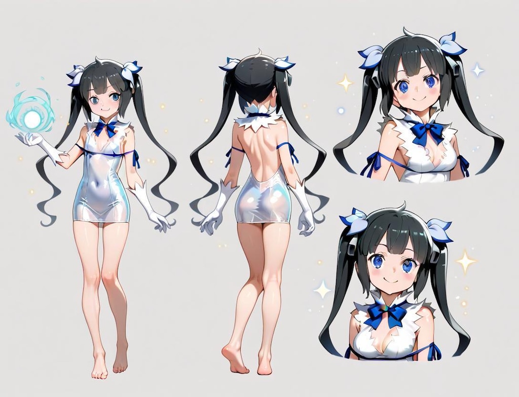 オリジナルキャラクター　三面図