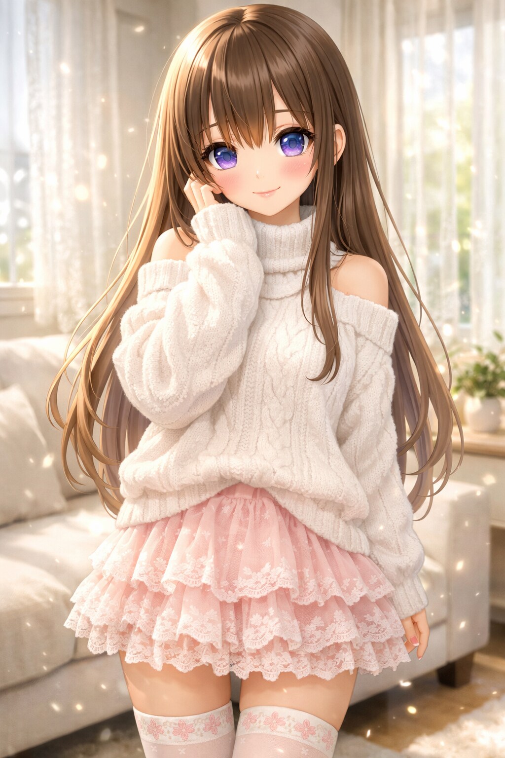 チュールレーススカート