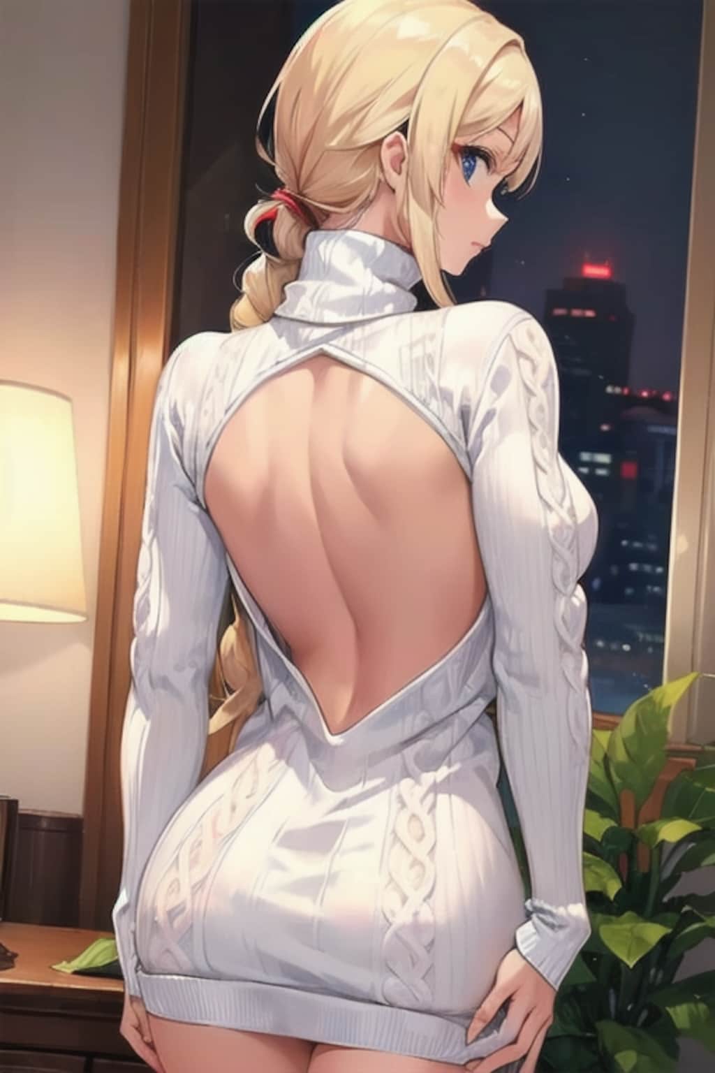 DTを○すセーター