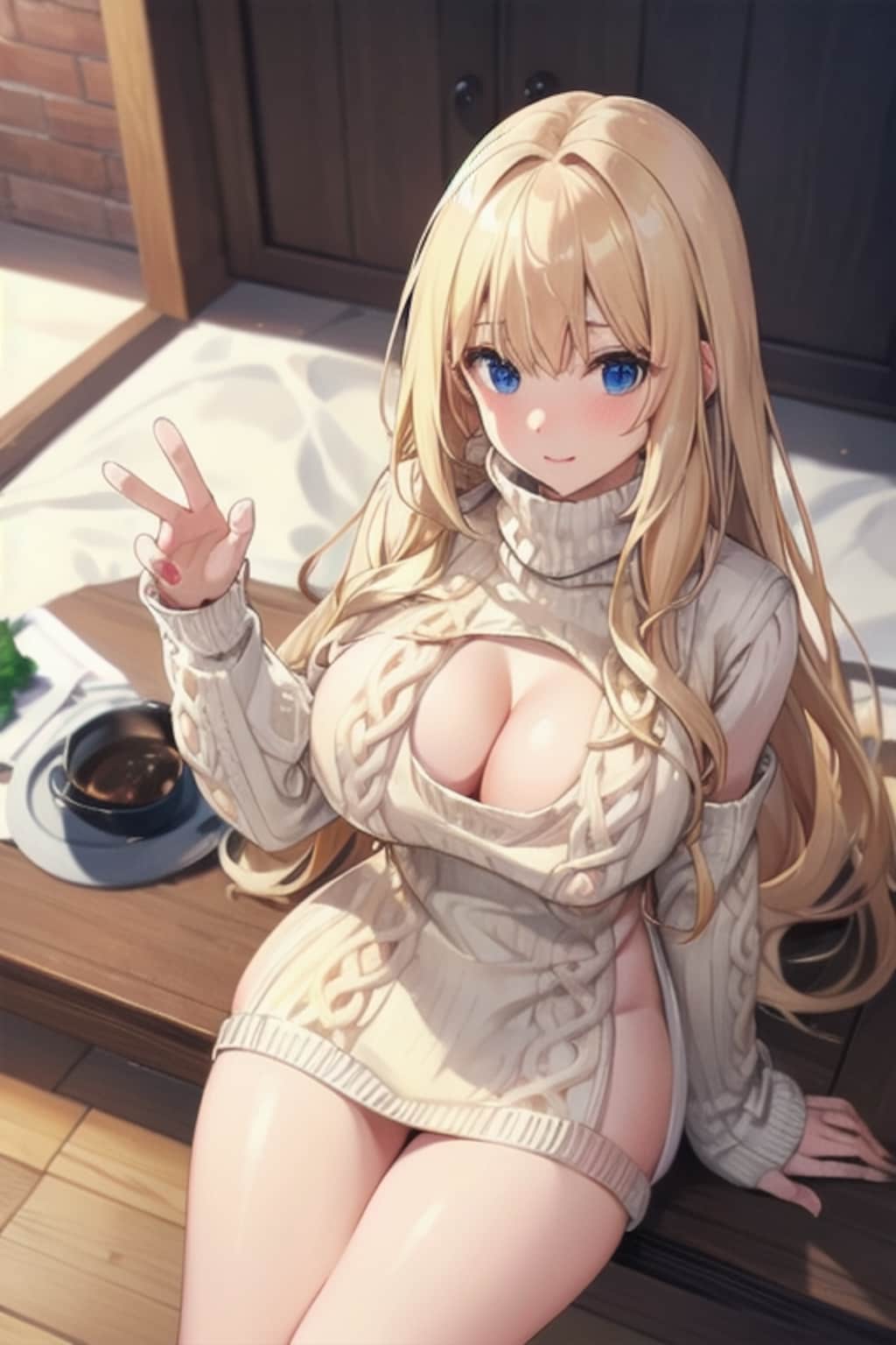 DTを○すセーター