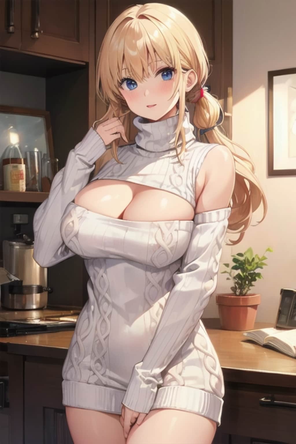 DTを○すセーター