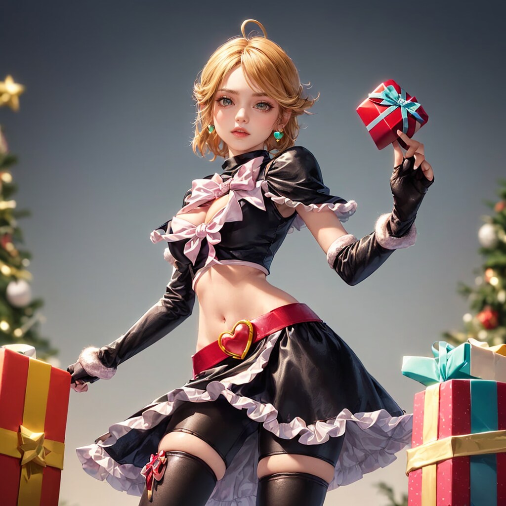 二人はプリキュアに登場する「キュアブラックの美墨なぎさ」のクリスマスに繰り広げられるパワフルな戦い