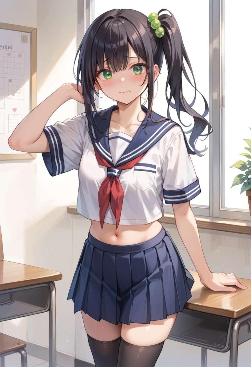 へそ出しセーラー