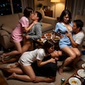 AI妻　人妻3人で乱交 4枚目