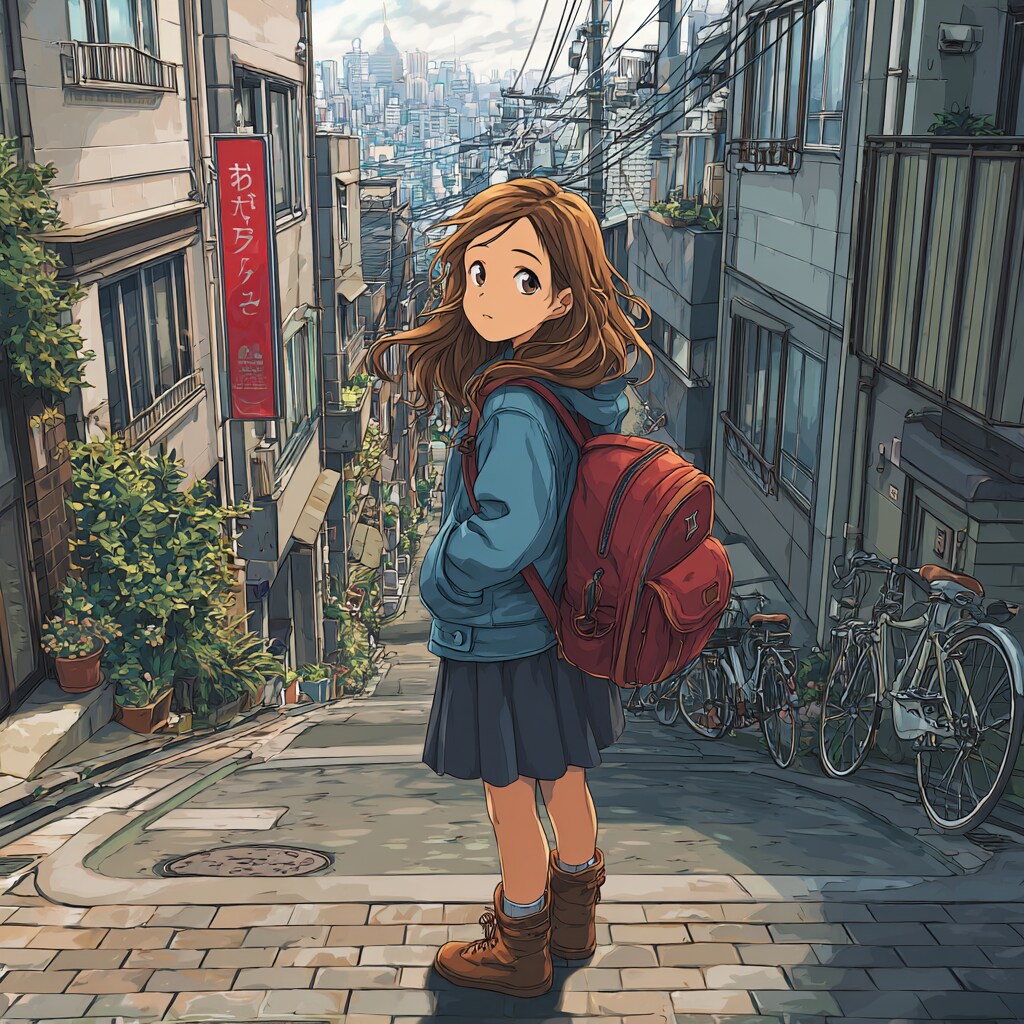 街の女の子 girl in town