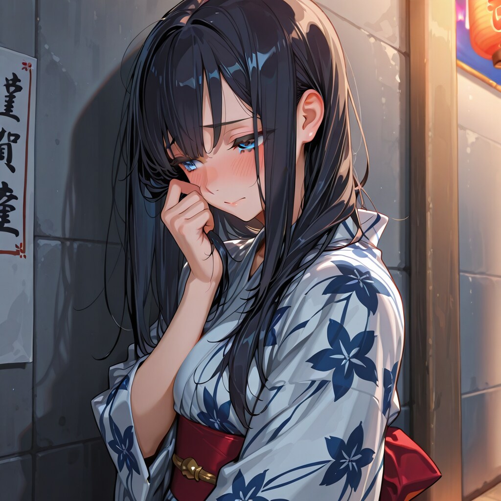 お祭りの裏路地