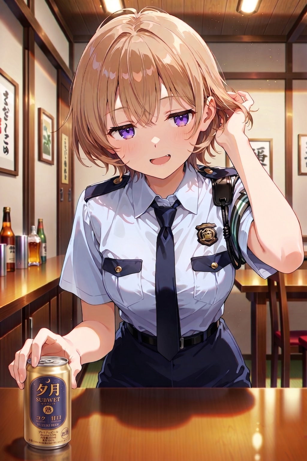 ジト目婦警さんとビール ～乾さつきのドライな日常～ Z727