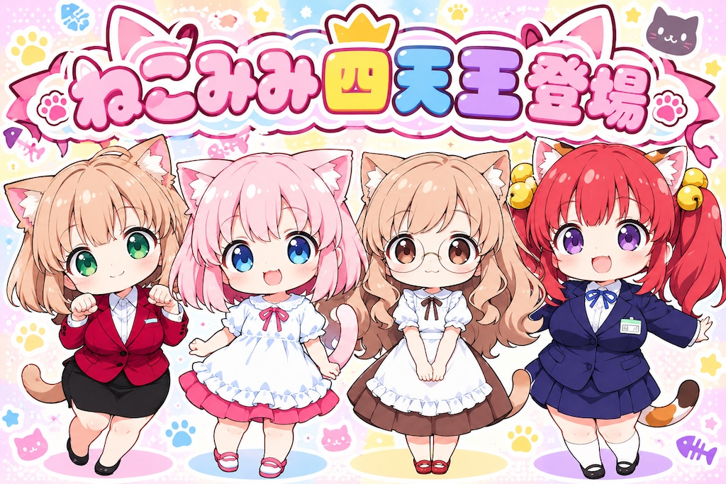 ねこみみ四天王