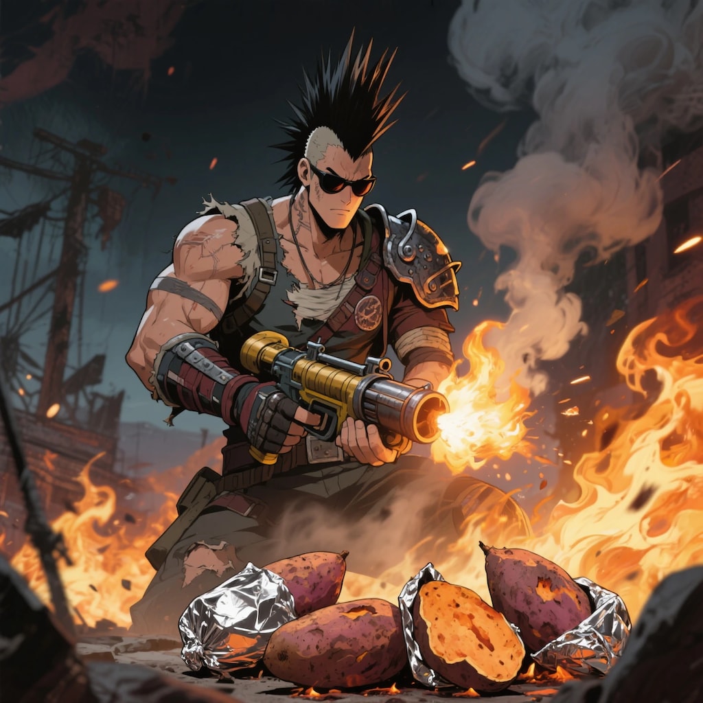 焼芋は遠赤外線だ