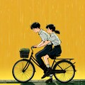 自転車の二人乗り  (昭和時代) 4枚目