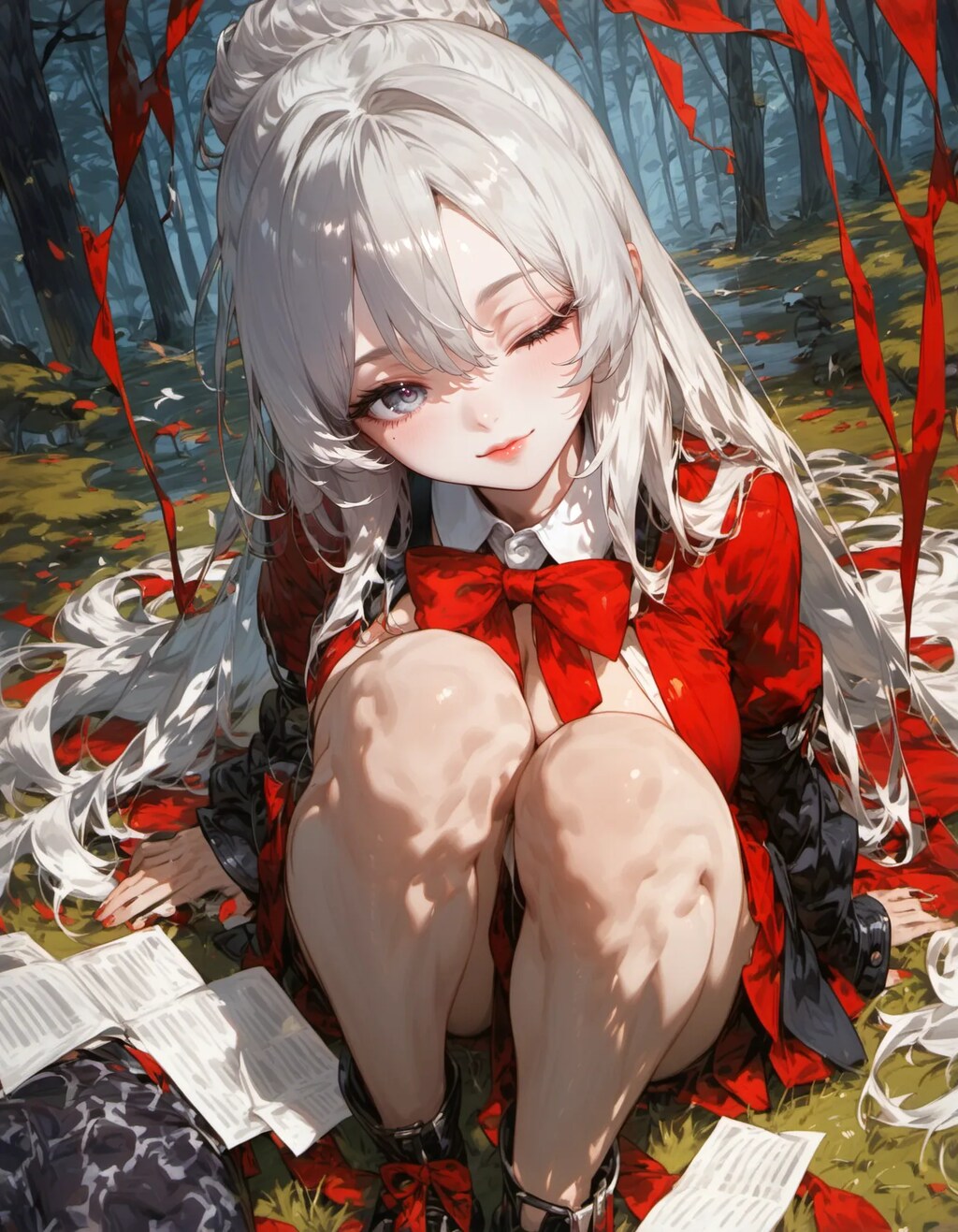 Forest Seclusion and Scattered Pages