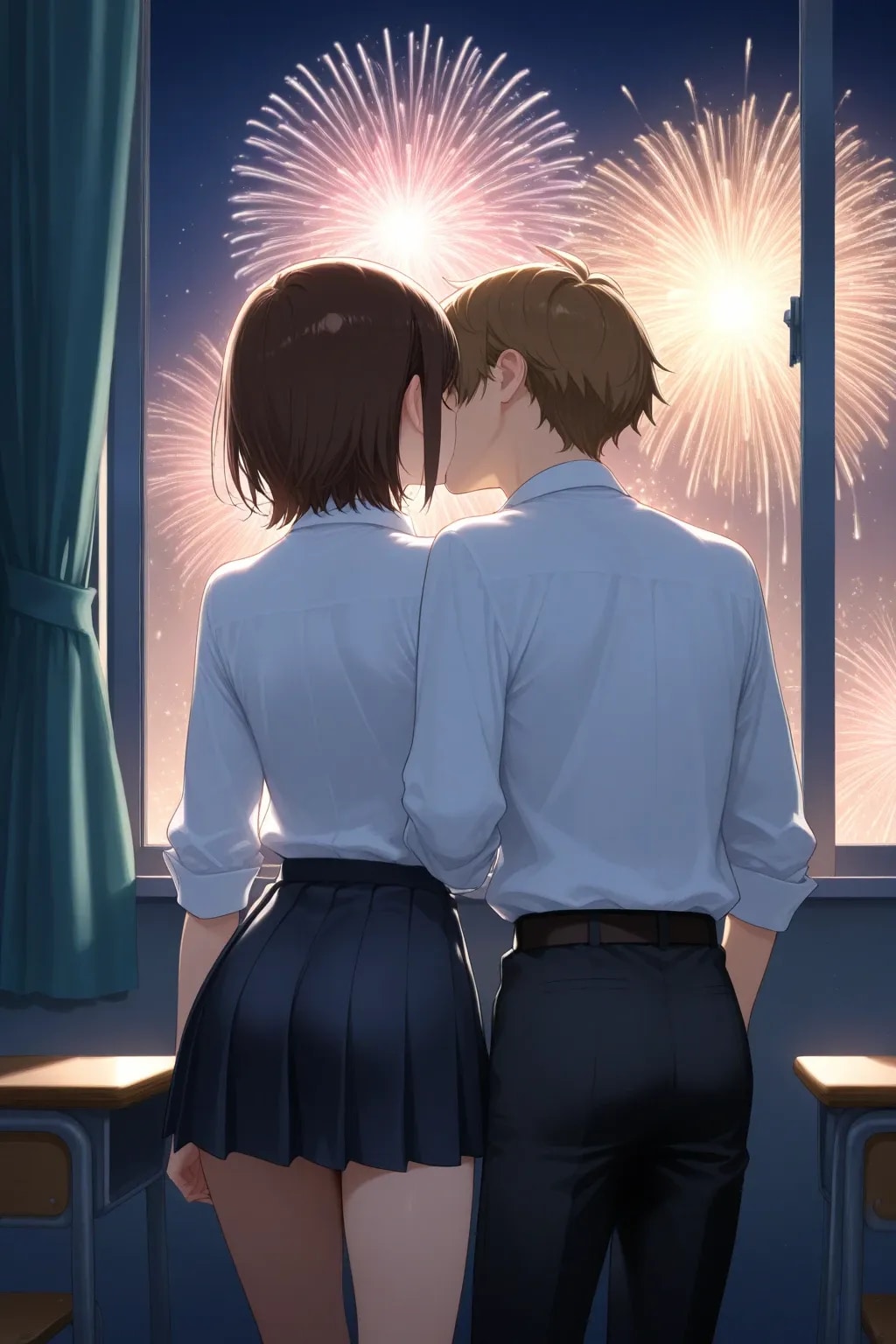 文化祭の花火