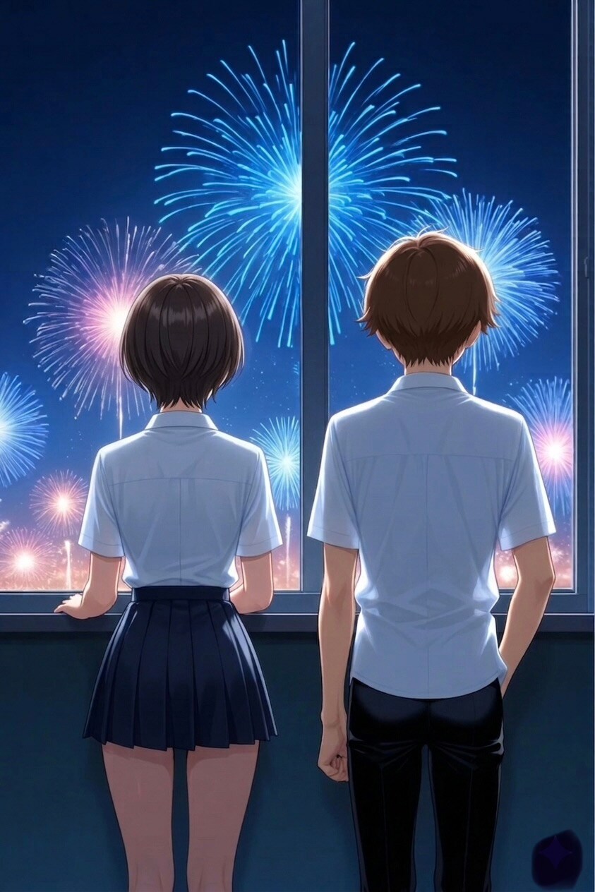 文化祭の花火
