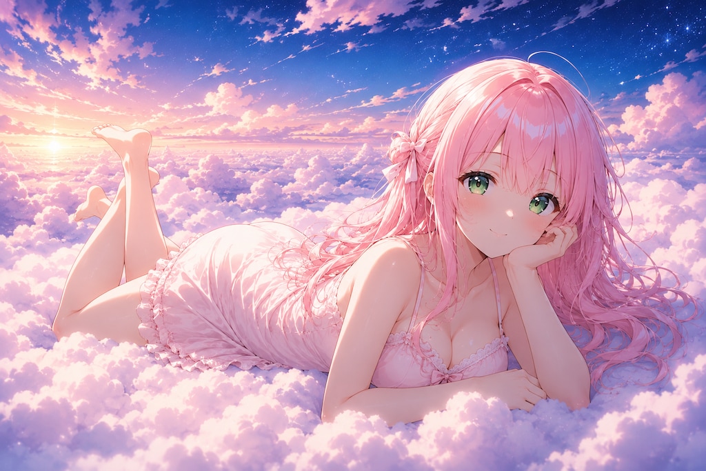 雲の上に乗って