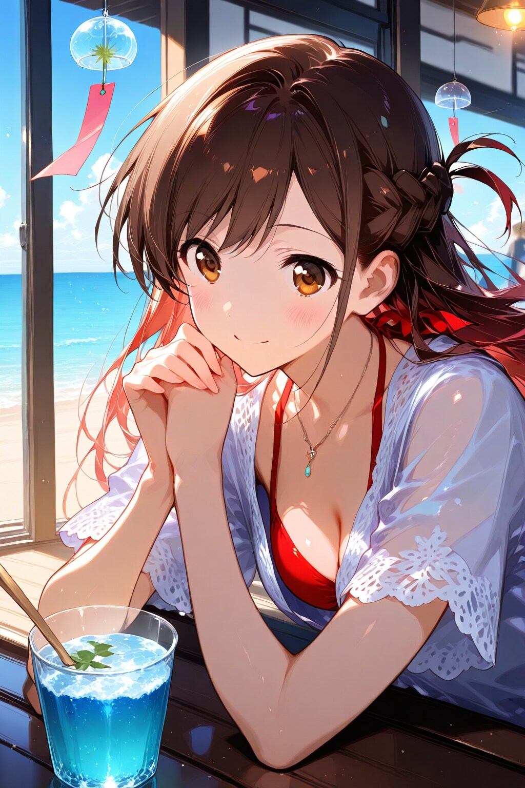 風鈴のあるカフェ