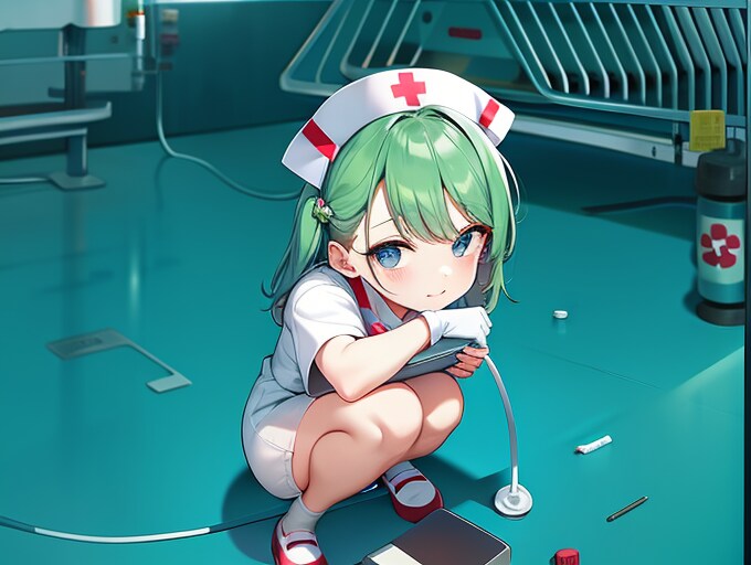 しゃがみナースちゃん