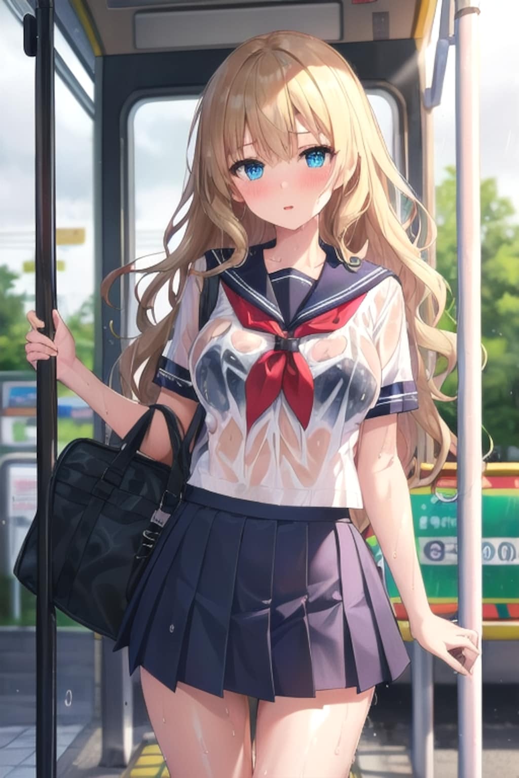 昼から雨に降られたよー