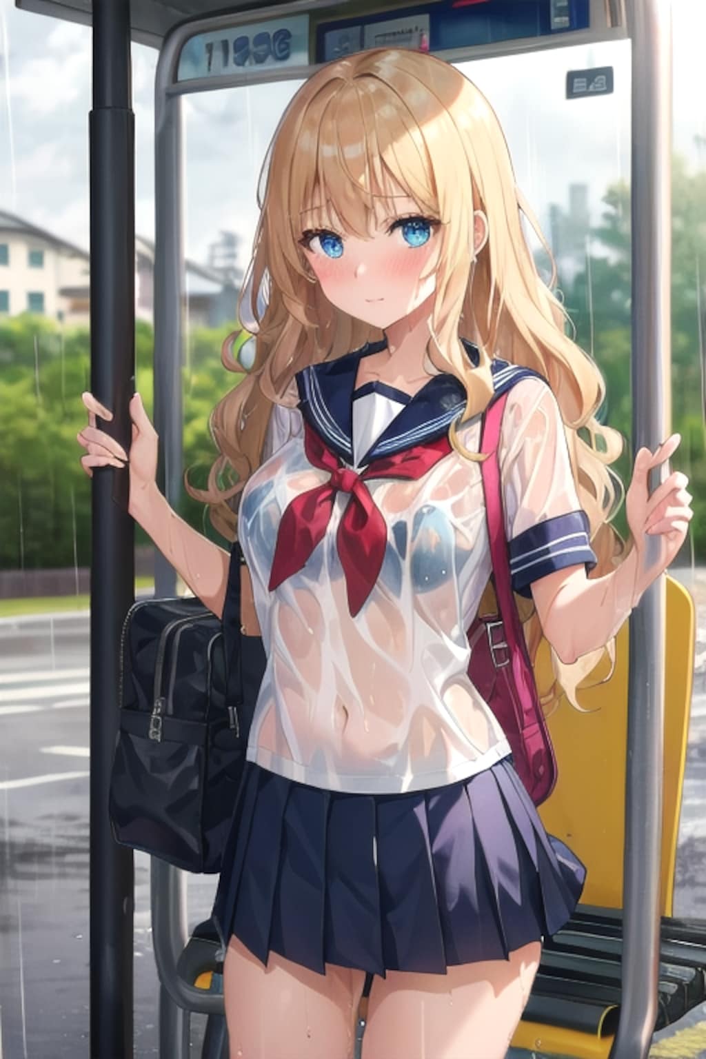 昼から雨に降られたよー