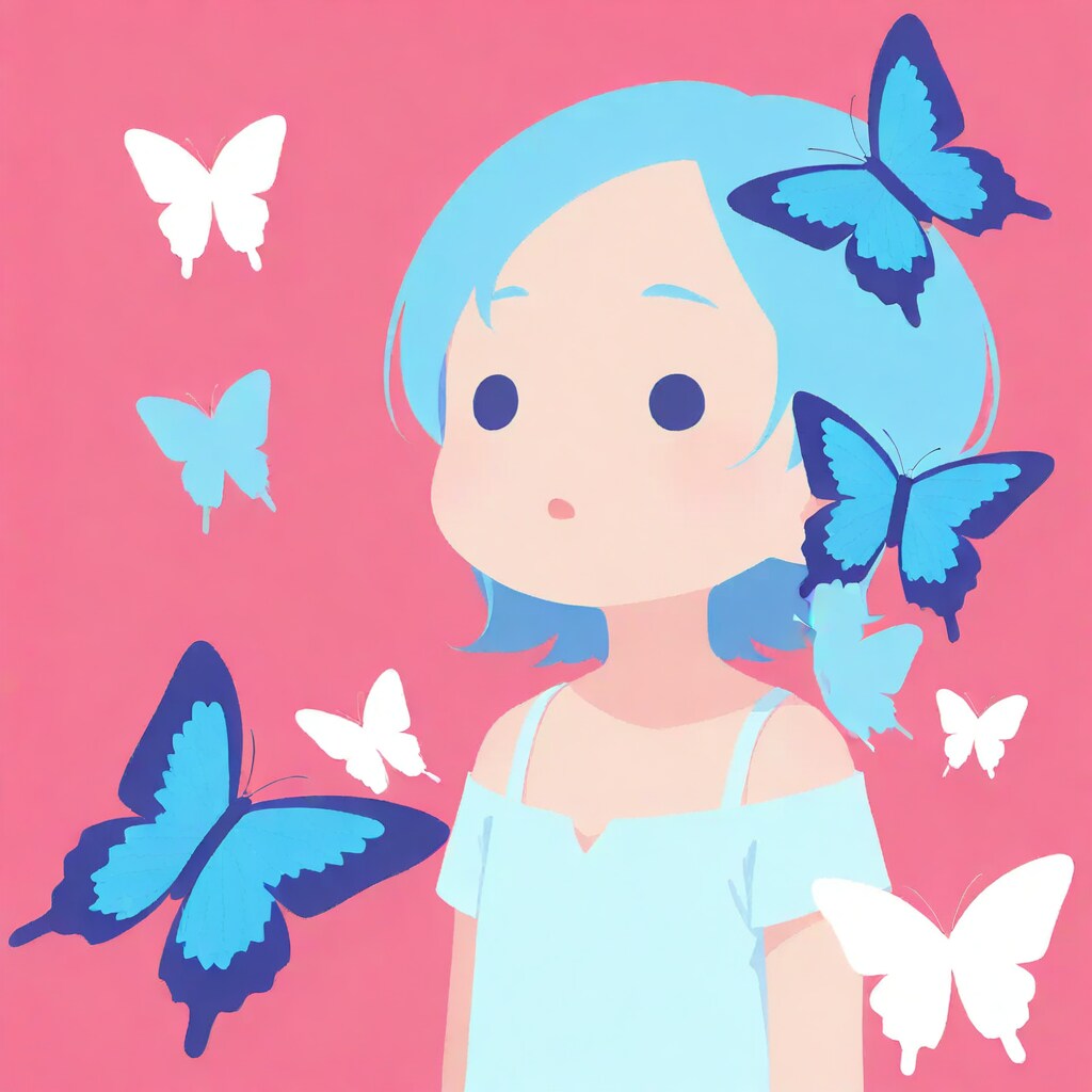 蝶々とぼんやりガール