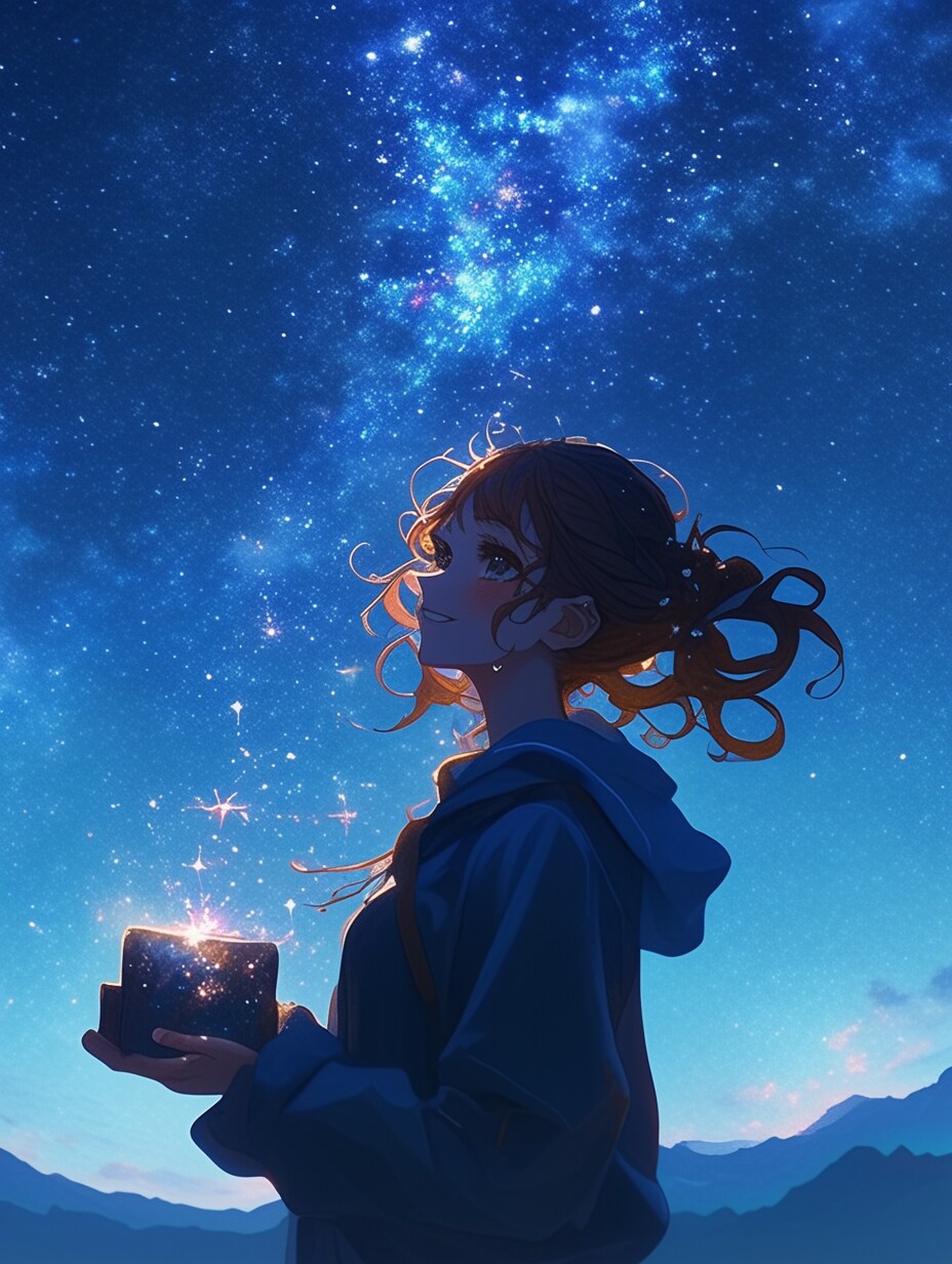 星を集める ー天の川と星降る夜 Ver.🌈ー | の人気AIイラスト・グラビア